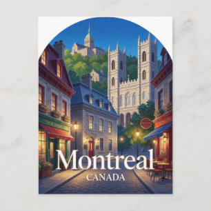 Montreal Oude Architectuur van Quebec Reizen Briefkaart