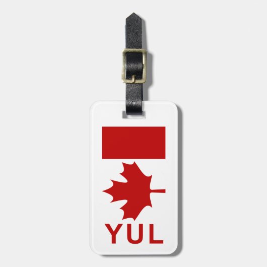 Montreal P.E.T Bagagelabel (voeg uw contactinfo to (Voorkant verticaal)