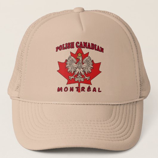 Montreal Poland Canadian Leaf Trucker Pet (Voorkant)