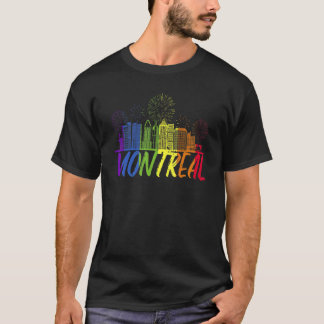 Montreal Pride Skyline Pride Parade Montreal T-shirt