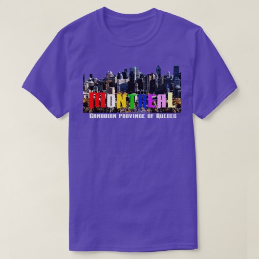 Montreal provincie Quebec Canada T-shirt (Design voorkant)