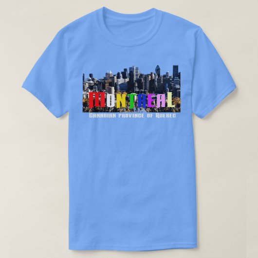 Montreal provincie van Quebec Canada T-shirt (Design voorkant)