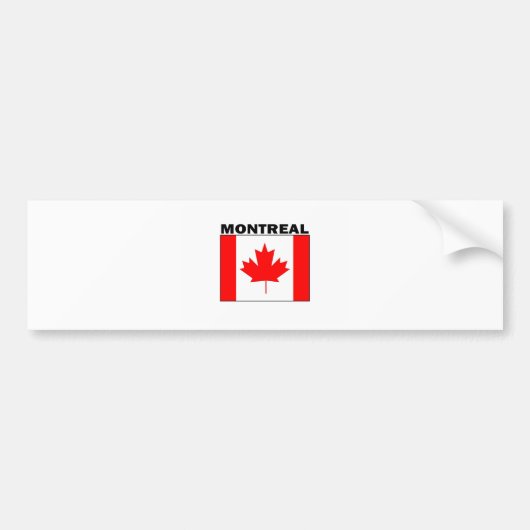 Montreal, Quebec Bumpersticker (Voorkant)