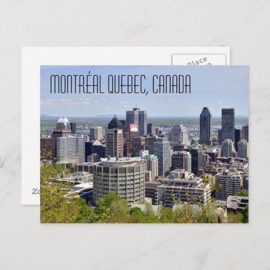 Montréal Quebec Canada Briefkaart (Voorkant / Achterkant)