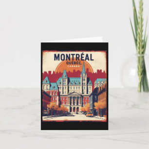 Montreal Quebec Canada jaren 50 Vintage Reis Toeri Kaart
