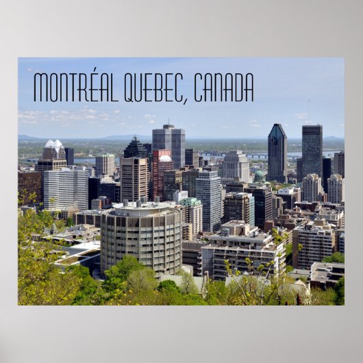 Montréal Quebec Canada Poster (Voorkant)