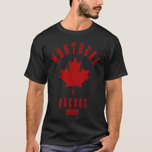Montreal Quebec Canada  Pride Canadese vlag T-shirt (Voorkant)