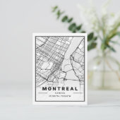 Montreal Quebec Canada Travel City Map Briefkaart (Staand voorkant)