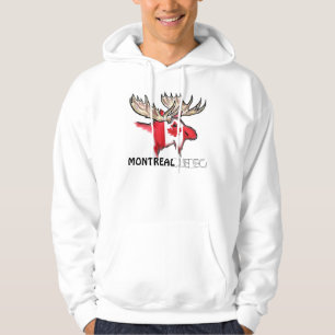 Montreal Quebec Canadese vlag Hoodie