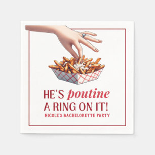 Montreal Quebec Poutine een Ring op het Bacheloret Servet