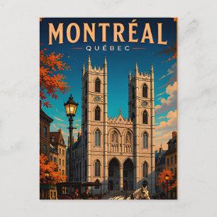 ⛪ Montreal Quebec Reis Retro 🇨🇦 Briefkaart