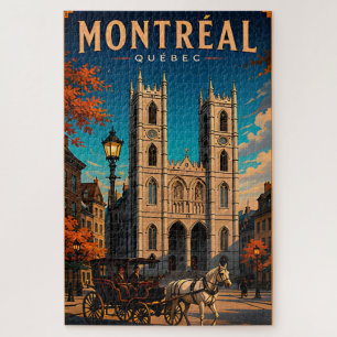 ⛪ Montreal Quebec Reis Retro 🇨🇦 Legpuzzel