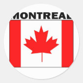 Montreal, Quebec Ronde Sticker (Voorkant)