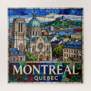 Montreal Quebec Silhouet en Mount Royal Scene 🌿 Legpuzzel