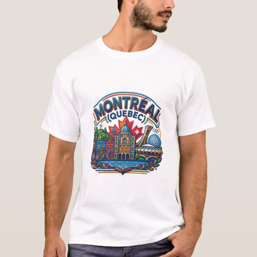 MONTREAL QUEBEC T-SHIRT (Voorkant)