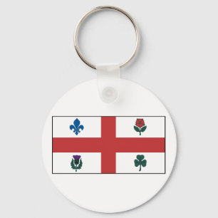Montreal Quebec-vlag Sleutelhanger