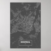 Montreal, Quebec (zwart wit) Poster (Voorkant)