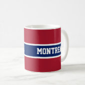 Montreal Red White en Blue Mok (Voorkant rechts)