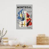 Montreal Reisposter Canada Kunstprint Vintage Poster (Keuken)