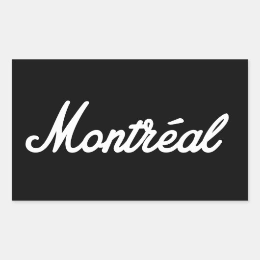 Montreal rock sticker! rechthoekige sticker (Voorkant)