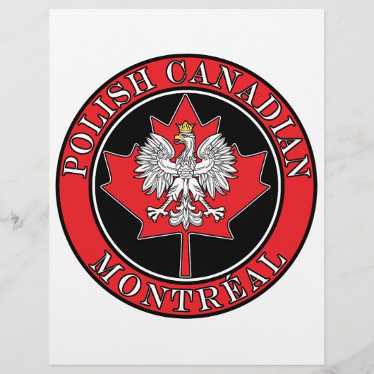 Montreal Ronde Poolse Canadese Esdoorn Flyer (Voorkant)