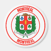 Montreal Round Emblem Magneet (Voorkant)