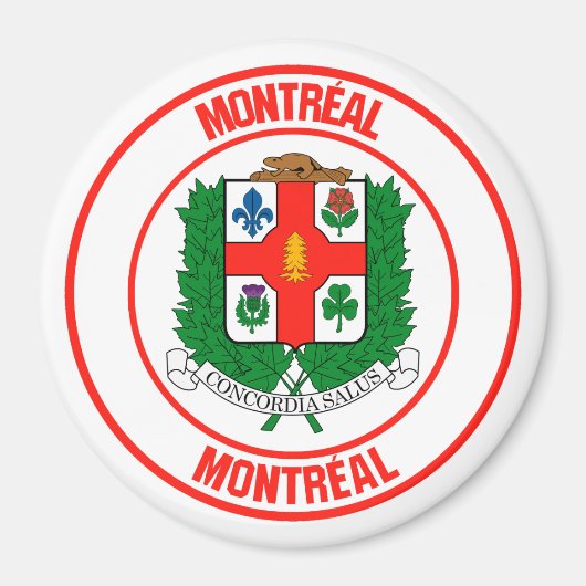 Montreal Round Emblem Magneet (Voorkant)