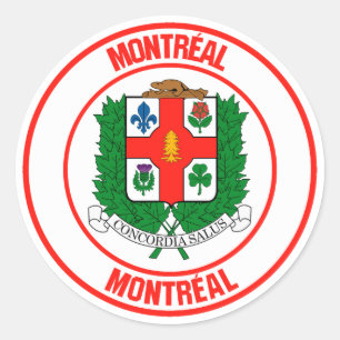 Montreal Round Emblem Ronde Sticker