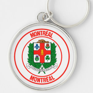 Montreal Round Emblem Sleutelhanger