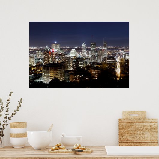 Montreal 's nachts poster (Keuken)