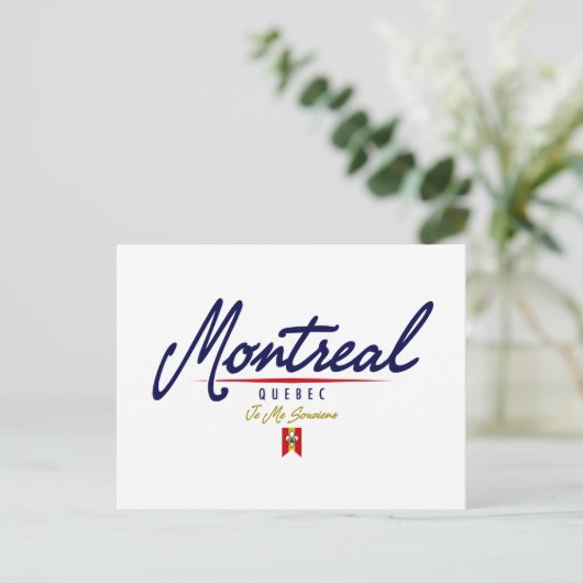 Montreal Script Briefkaart (Staand voorkant)