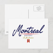 Montreal Script Briefkaart (Voorkant / Achterkant)