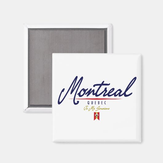 Montreal Script Magneet (Voorkant / Achterkant)
