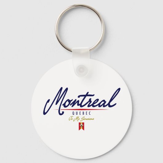Montreal Script Sleutelhanger (Voorkant)