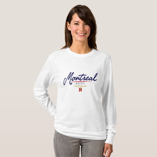 Montreal Script T-shirt (Voorkant volledig)