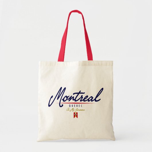 Montreal Script Tote Bag (Voorkant)