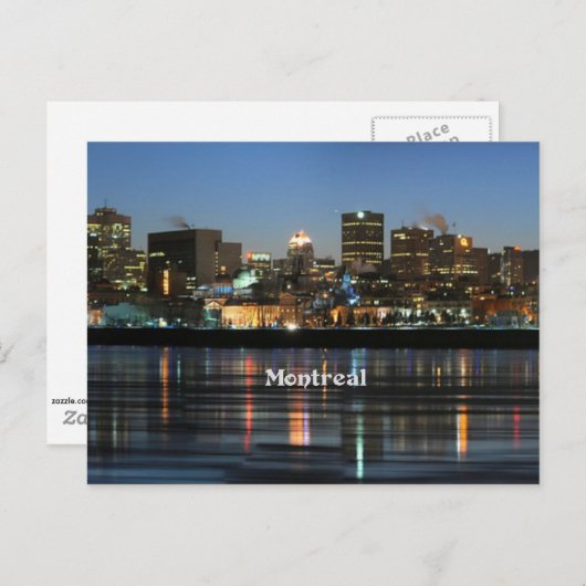 Montreal Silhouette Briefkaart (Voorkant / Achterkant)