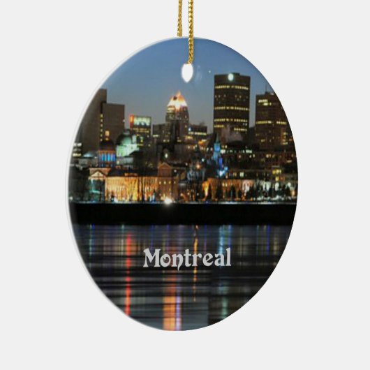 Montreal Silhouette Keramisch Ornament (Rechts)