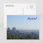 Montréal Skyline Briefkaart (Voorkant / Achterkant)