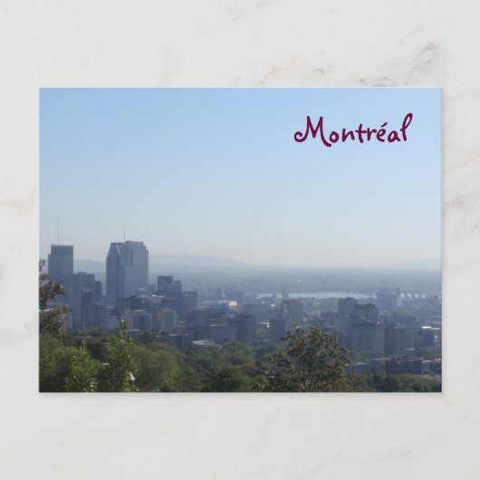 Montréal Skyline Briefkaart (Voorkant)