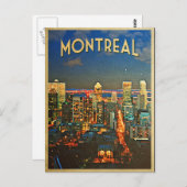 Montreal Skyline Briefkaart (Voorkant / Achterkant)