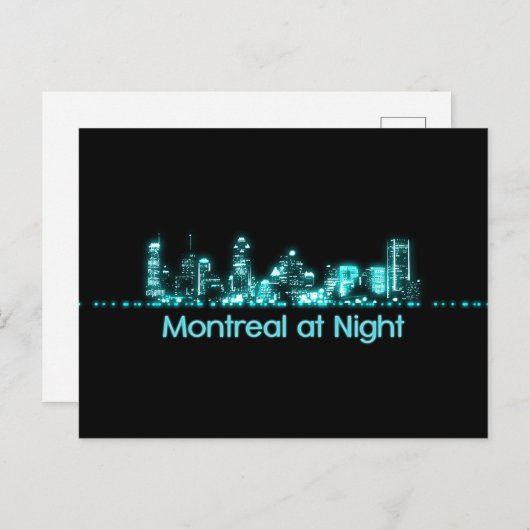 Montreal Skyline Briefkaart (Voorkant / Achterkant)