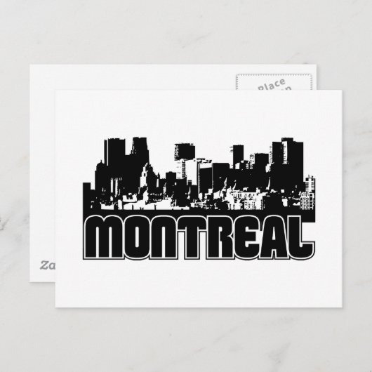 Montreal Skyline Briefkaart (Voorkant / Achterkant)