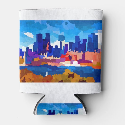 Montreal Skyline Business District Blikjeskoeler (Voorkant)