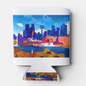 Montreal Skyline Business District Blikjeskoeler (Achterkant)