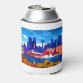 Montreal Skyline Business District Blikjeskoeler (Blikje Achterkant)