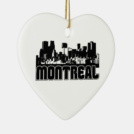 Montreal Skyline Keramisch Ornament (Rechts)