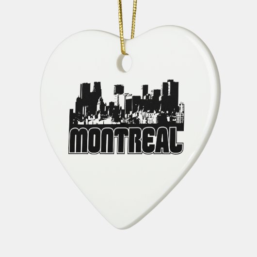 Montreal Skyline Keramisch Ornament (Links)