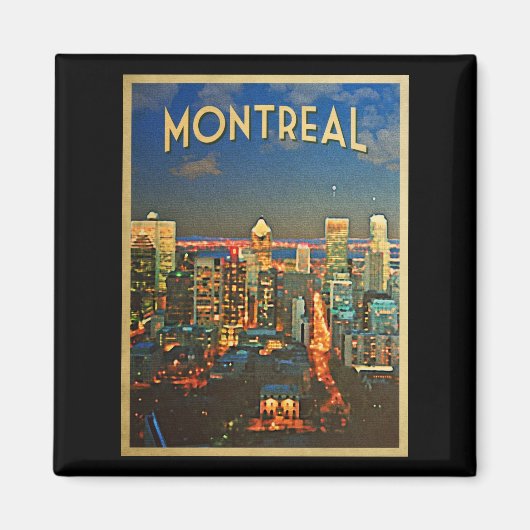 Montreal Skyline Magneet (Voorkant)