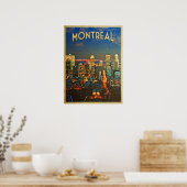 Montreal Skyline Poster (Keuken)